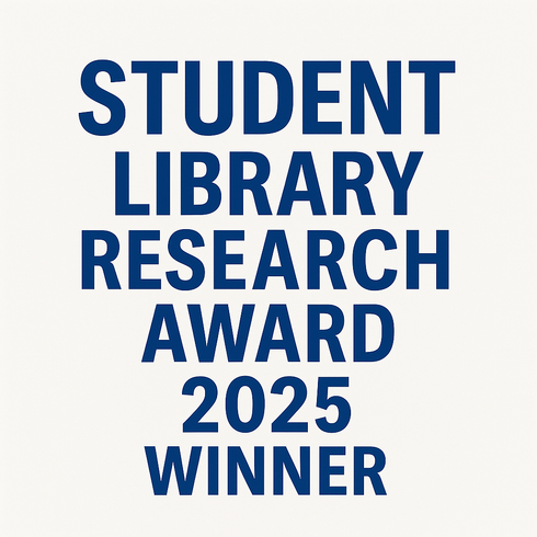 Student Library Research Award 2025 Winner: Aden Lyons